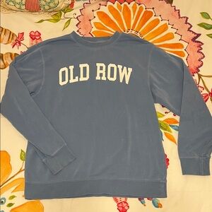 Old Row Men's Classic Blue Crewneck Sweater